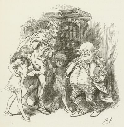 Lewis Carroll tarafından Sylvie ve Bruno için illüstrasyon by Harry Furniss