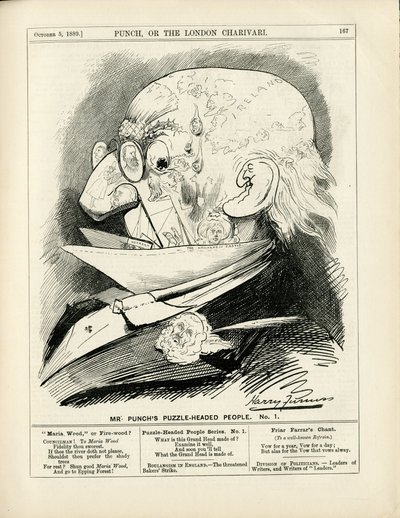 Punch'ta Harry Furniss'in (1854-1925) İllüstrasyonu by Harry Furniss