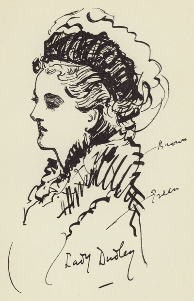 Leydi Dudley by Harry Furniss