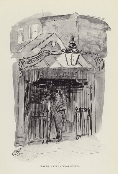 Kuzey girişi, akşam by Harry Furniss