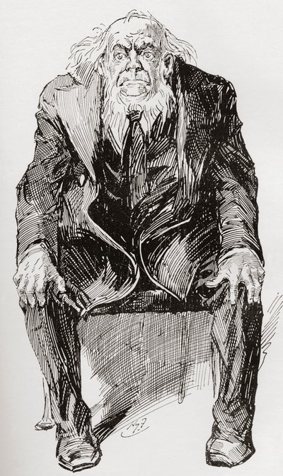 şart. 1910'da yayınlanan The Testimonial Edition'dan Charles Dickens'ın Büyük Beklentiler romanı için Harry Furniss'in çizimi. by Harry Furniss