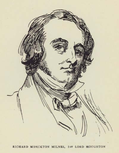 Richard Monckton Milnes, 1. Lord Houghton by Harry Furniss