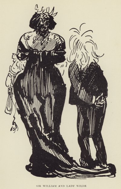 Sir William ve Leydi Wilde by Harry Furniss