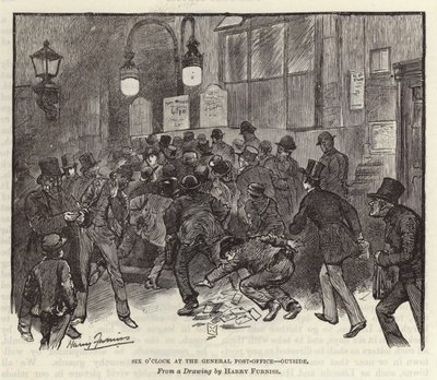 Genel Postanede saat altı by Harry Furniss