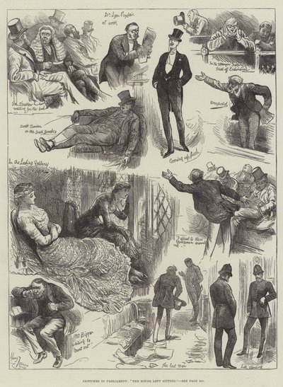 Parlamentoda Eskizler, Ev Oturmayı Bıraktı by Harry Furniss