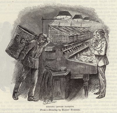 Mektup paketlerini sıralama by Harry Furniss