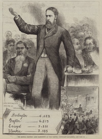 Genel Seçim, Lord Hartington, Darwen, Kuzey-Doğu Lancashire