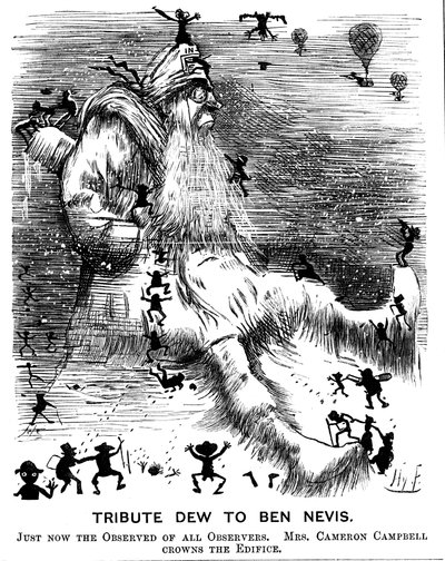 Ben Nevis Anısına Çiğ, 1883 by Harry Furniss