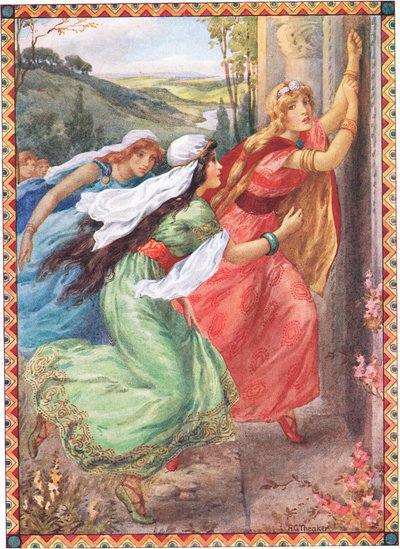 Emer kapıya ilk ulaştı (Şampiyonlar Bölümünden) (renkli taş baskı) by Harry George Theaker