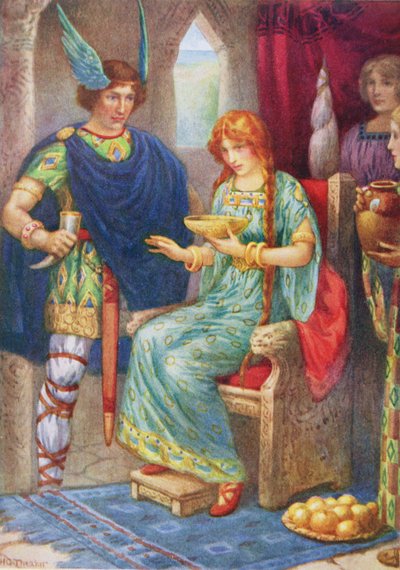 Skyrnir ve Gerda, Raphael Tuck tarafından yayımlanan 