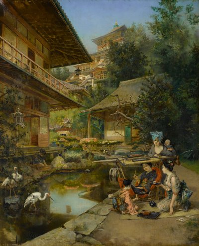 Bir Japon Bahçesinde by Harry Humphrey