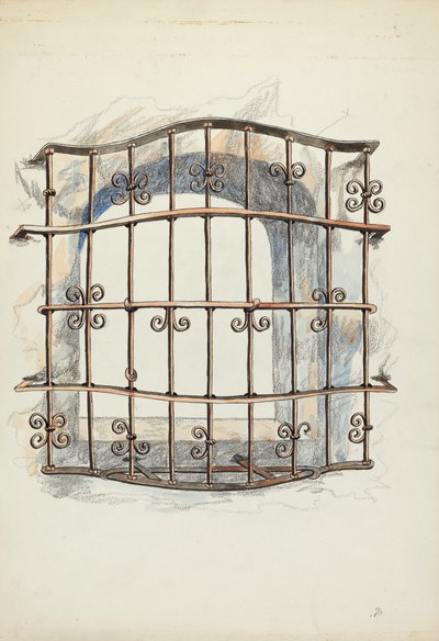 Pencerede Demir Izgara by Harry Mann Waddell