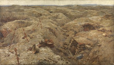Desolation - Merceğin Kuzeyindeki Siperler by Harry van der Weyden