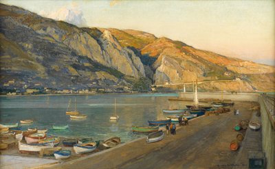 Menton Limanı, Cote d'Azur by Harry van der Weyden