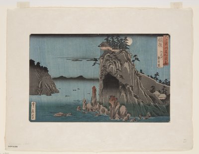 Bingo Eyaleti: Abuto, Kannon Tapınağı (Bingo, Abuto, Kannon?) (renkli tahta baskı) by Hasegawa I Sadanobu