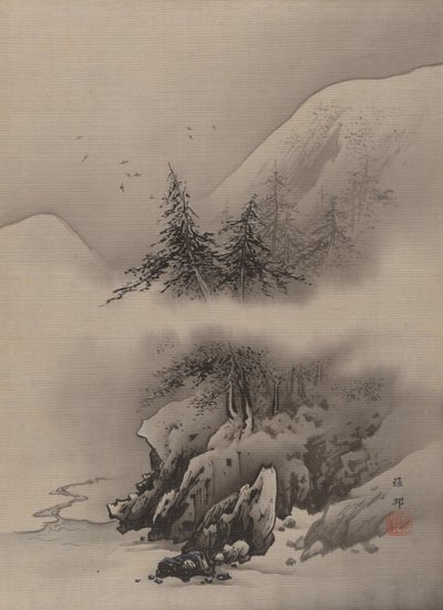 Kar Manzarası, ca. 1885-89. by Hashimoto Gaho