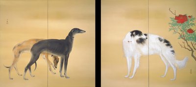 Hashimoto Kansetsu, Avrupa köpekleri by Hashimoto Kansetsu