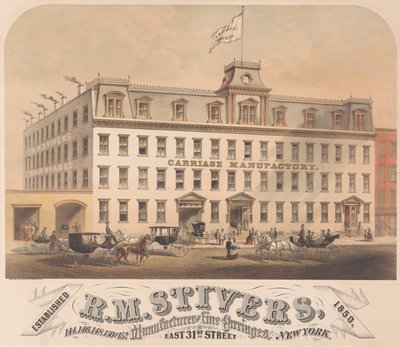R. M. Stivers, İmalatçıları İnce Arabalar, 146-152 East 31st Street, New York, 1872-73. by Hatch and Co.