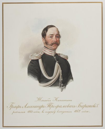 Kont Alexander Trofimovich Baranov 1813-1888 by Hau