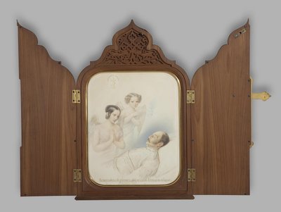İmparator I. Nicholas ölüm döşeğinde, 1855 by Hau