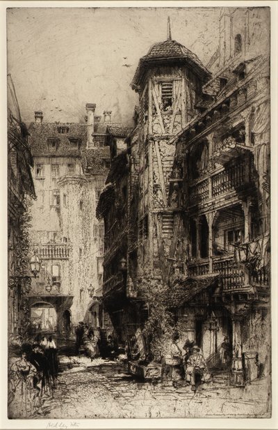 Cour de Corbeau, Strassburg by Hedley Fitton