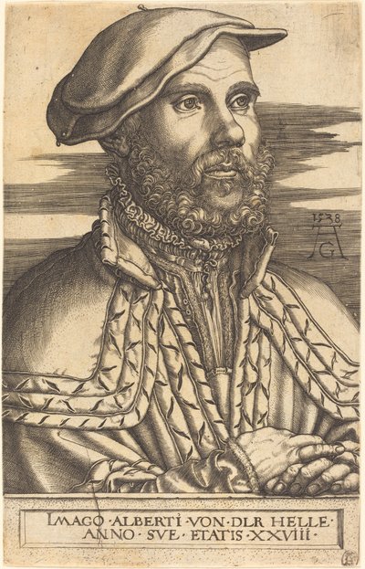 Albert van der Helle, 1538. by Heinrich Aldegrever