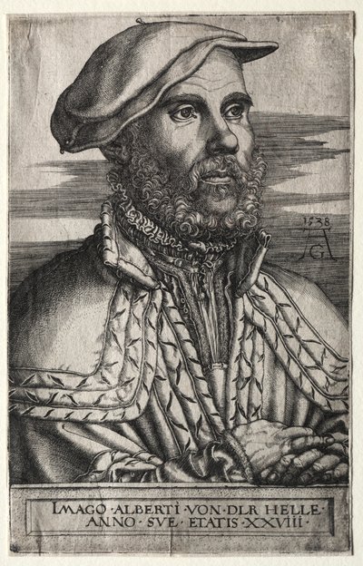 Albert van der Helle, 1538. by Heinrich Aldegrever