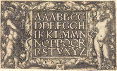 Alfabe, c. 15251555. by Heinrich Aldegrever