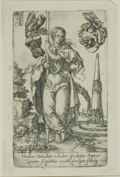 Sadaka, Erdemlerden by Heinrich Aldegrever