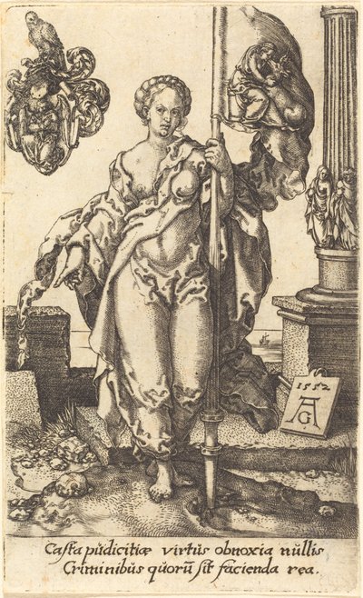 İffet, 1552. by Heinrich Aldegrever