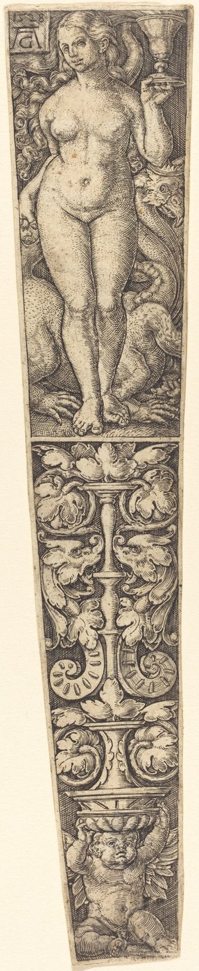 Babil Fahişesi ile Hançer Kılıfı. by Heinrich Aldegrever