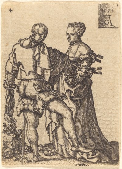 dans eden çift by Heinrich Aldegrever