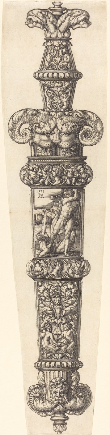 Cain ve Abel ile Hançer Kılıf için Tasarım by Heinrich Aldegrever