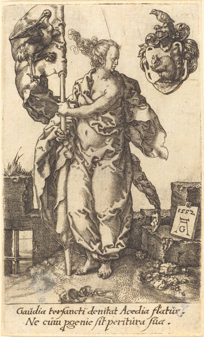 Çalışkanlık, 1552. by Heinrich Aldegrever