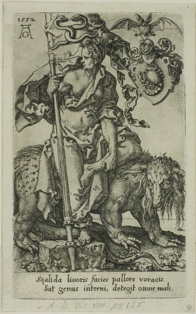 Kıskançlık, Mengenelerden by Heinrich Aldegrever