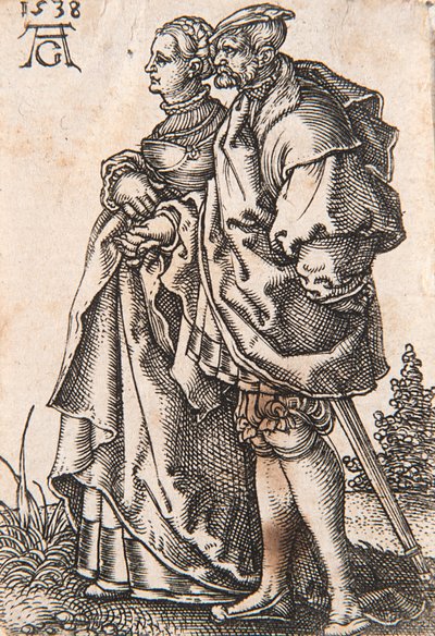 Küçük Düğün Dansçıları serisinden, 1538. by Heinrich Aldegrever