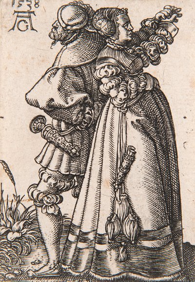 Küçük Düğün Dansçıları serisinden, 1538. by Heinrich Aldegrever