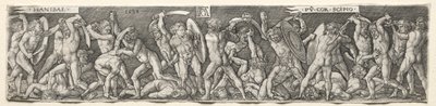 Hannibal Dövüşen Scipio, 1538. by Heinrich Aldegrever