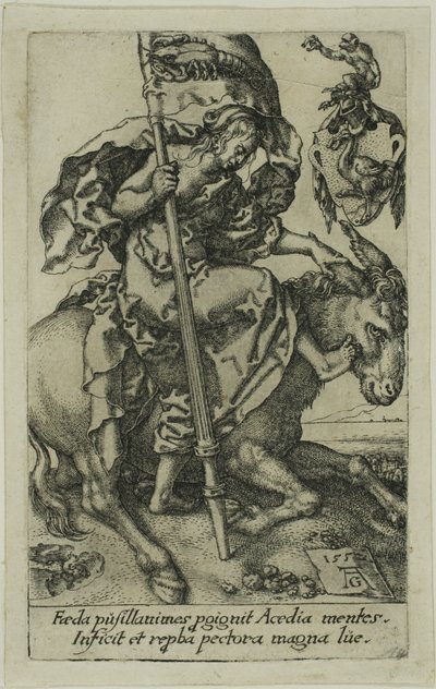 Tembellik, Mengenelerden by Heinrich Aldegrever