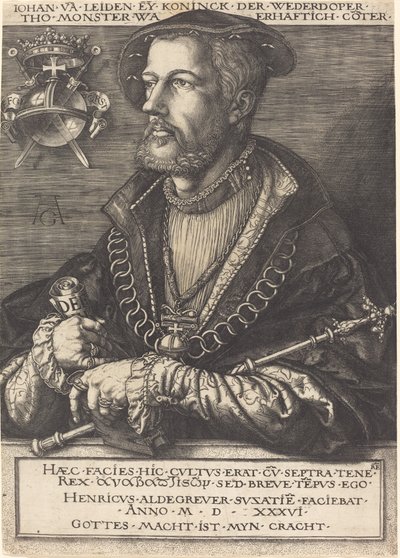 Jan van Leyden. by Heinrich Aldegrever