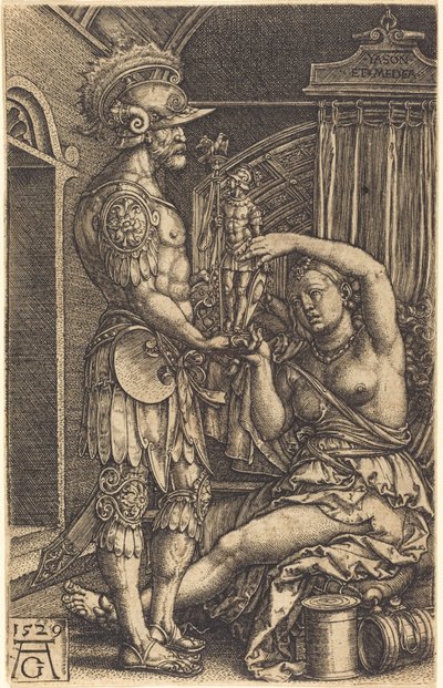 Jason ve Medea, 1529. by Heinrich Aldegrever