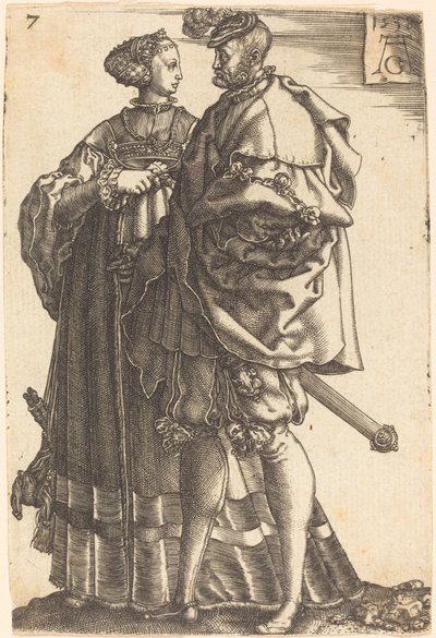 Büyük Düğün Dansçıları by Heinrich Aldegrever