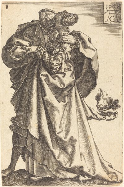 Büyük Düğün Dansçıları, 1538. by Heinrich Aldegrever