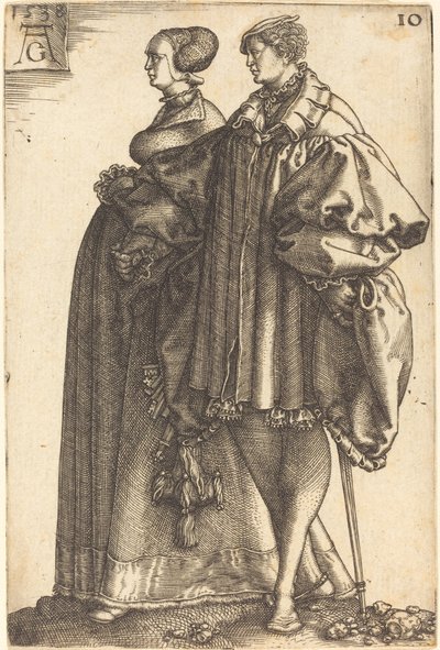 Büyük Düğün Dansçıları, 1538. by Heinrich Aldegrever