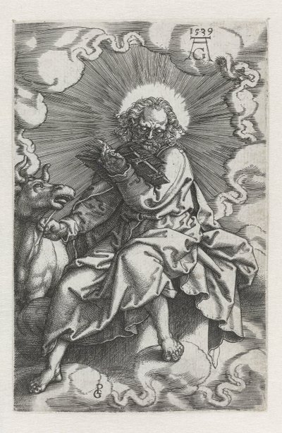 Luke Dört Evangelist (dizi başlığı) by Heinrich Aldegrever