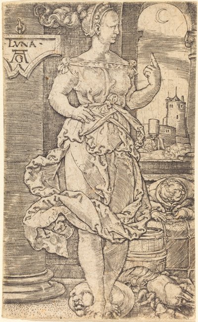 Luna. by Heinrich Aldegrever