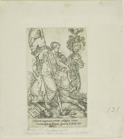 Erdemler ve Kötülüklerden Şehvet, by Heinrich Aldegrever