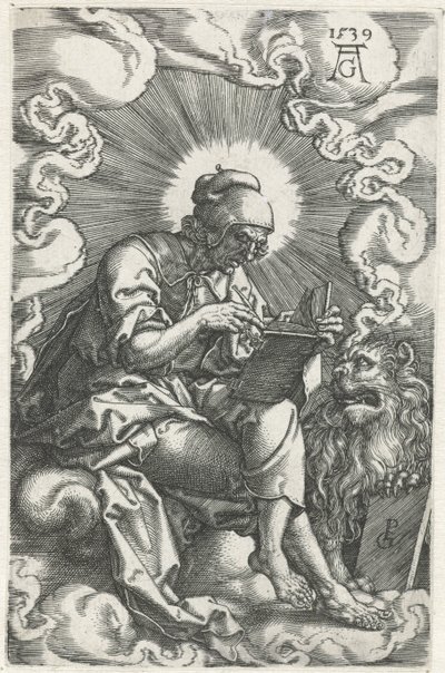 Markus Dört Evangelist (dizi başlığı) by Heinrich Aldegrever