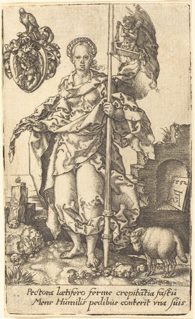 Alçakgönüllülük, 1552. by Heinrich Aldegrever