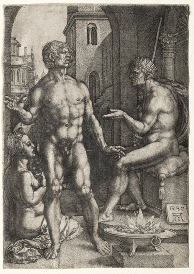 Mucius Saevola, 1530 by Heinrich Aldegrever